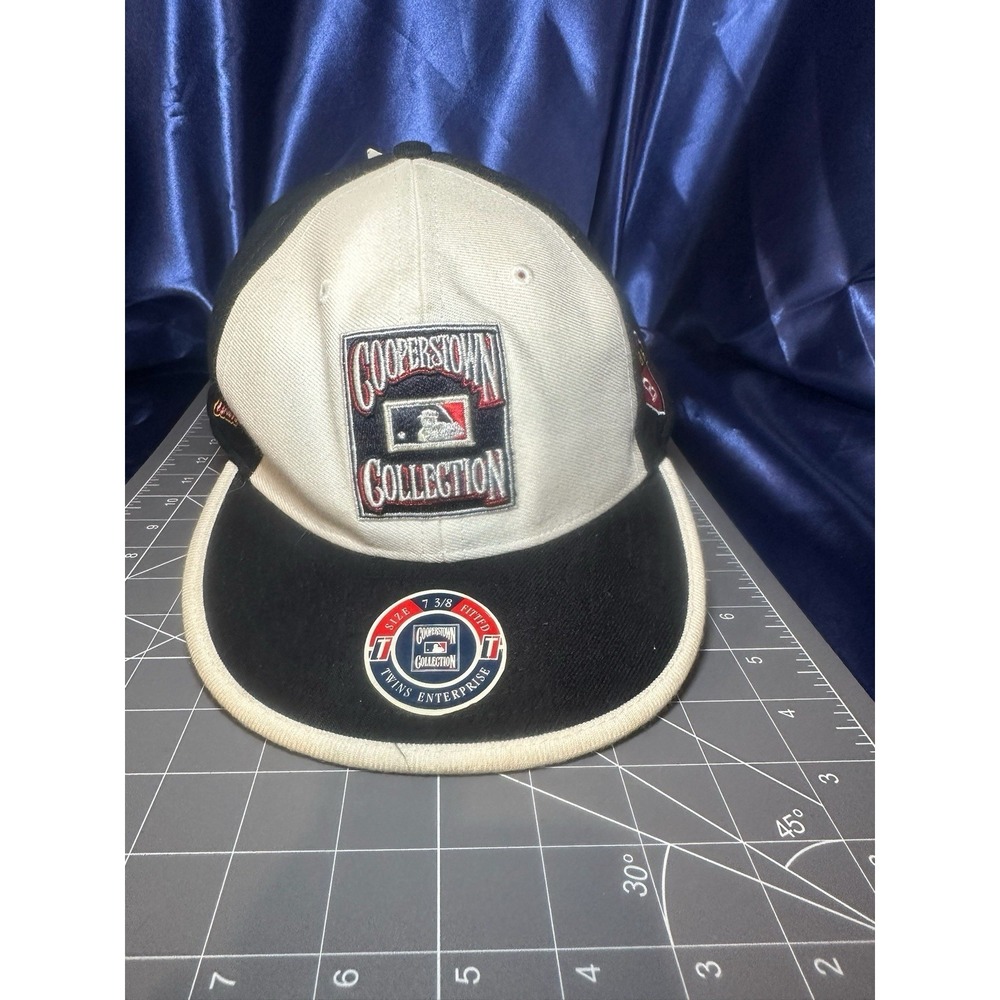 MLB ATLANTA BRAVES Cooperstown Collection Cap Hat Men 7 3/8" Vintage Logos W/tag